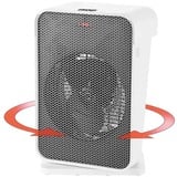 Unold 86450 calefactor eléctrico Interior Gris, Blanco 2000 W Ventilador eléctrico, Termoventiladores blanco/Gris, Ventilador eléctrico, 70°, 2 h, 1,3 m, IP21, Interior