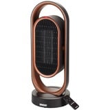 Unold 86535 calefactor eléctrico Interior Negro, Marrón 1800 W Ventilador eléctrico, Termoventiladores negro/Cobre, Ventilador eléctrico, Cerámico, 80°, 8 h, Interior, Piso