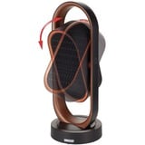 Unold 86535 calefactor eléctrico Interior Negro, Marrón 1800 W Ventilador eléctrico, Termoventiladores negro/Cobre, Ventilador eléctrico, Cerámico, 80°, 8 h, Interior, Piso