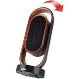 Unold 86535 calefactor eléctrico Interior Negro, Marrón 1800 W Ventilador eléctrico, Termoventiladores negro/Cobre, Ventilador eléctrico, Cerámico, 80°, 8 h, Interior, Piso