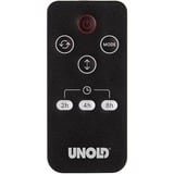 Unold 86535 calefactor eléctrico Interior Negro, Marrón 1800 W Ventilador eléctrico, Termoventiladores negro/Cobre, Ventilador eléctrico, Cerámico, 80°, 8 h, Interior, Piso