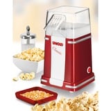 Unold Classic palomitas de maiz poppers Rojo, Plata, Blanco 900 W, Palomitero rojo/blanco, Rojo, Plata, Blanco, 100 g, Plástico, Botones, 0,85 m, CE;REACH;LFBG;ROHS