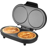 Unold PANCAKE MAKER American crepera 2 crep(s) 1000 W Negro, Acero inoxidable, Máquina de hacer tortitas acero fino cepillado/Negro, 219 mm, 306 mm, 113 mm, 1,6 kg, 1000 W, 220 - 240 V