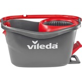 Vileda mop en steel Supermocio 3Action fregona Lana Rojo, Blanco, Limpiador de suelo negro/Rojo, Laminado, Azulejos, Madera, Lana, Rojo, Blanco