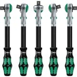 Wera 8100 SA 6 Juego de carraca Zyklop Speed, Kit de herramientas cuadradillo de 1/4", métrico