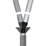 Wera 950 PKL/9 BM N, Destornillador negro, Juego de llaves acodadas métricas, BlackLaser