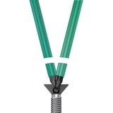 Wera 950 PKL/9 SM N, Destornillador cromado, Juego de llaves acodadas métricas, cromado mate