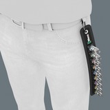 Wera Belt B 3 TORX HF llave de tuercas, Llave de tubo negro/Plateado, Socket set, 3/8", Métrico, 9 cabezal(es), 40,10,15,20,25,27,30,45,50 mm