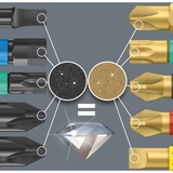 Wera Bit-Check 12 Diamond 1 , Conjuntos de bits 12 pieza(s), Phillips, Pozidriv, Torx, PH 1,PH 2, PZ 1,PZ 2, TX10,TX15,TX20,TX25,TX30, 1 x 1/4"x50 1 x PH 1x25 2 x PH 2x25 1 x PZ 1x25 2 x PZ 2x25 1 x TX 10x25 1 x TX 15x25 1 x TX 20x25...