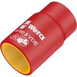Wera Inserto de llave de vaso Zyklop VDE, 18mm, 3/8", Llave de tubo rojo/Amarillo