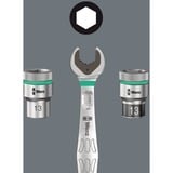 Wera Juego de carracas metálicas Zyklop 8100 SA 11, tamaños en pulgadas, Kit de herramientas 