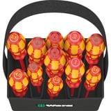 Wera Kraftform 2go 100 punta de destornillador 11 pieza(s) rojo/Amarillo, 11 pieza(s), Phillips, Pozidriv, Torx, PH 1,PH 2, PZ 1,PZ 2, T10,T15,T20, 50 x 120 mm