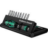 Wera Kraftform Kompakt 10 , Conjuntos de bits negro/Verde, Negro / Azul, Negro