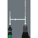 Wera Kraftform Kompakt 10 , Conjuntos de bits negro/Verde, Negro / Azul, Negro