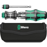 Wera Kraftform Kompakt 20 con bolsa, Conjuntos de bits negro/Verde