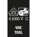Wera Kraftform Kompakt VDE 60 iS/65 iS/67 iS/16 , Destornillador 200 mm, 125 mm, 80 mm, 667 g, Rojo/Amarillo, Negro