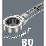 Wera Llaves combinadas con carraca Joker, Llave de tuercas 13 mm, Acero inoxidable, Acero, Mate, Alemania, 27,3 mm