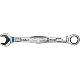 Wera Llaves combinadas con carraca Joker, Llave de tuercas 19 mm, Acero inoxidable, Acero, Nicromo, Mate, 30°
