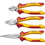 Wiha Juego de alicates Industrial electric, 4 piezas, Set de pinzas amarillo/Rojo