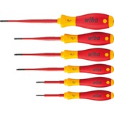 Wiha Juego de destornilladores SoftFinish electric slimFix, 6 piezas rojo/Amarillo