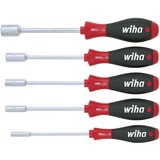 Wiha Juego de destornilladores con llave de vaso SoftFinish, 5 piezas negro/Rojo