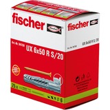 fischer 094759 tornillo de anclaje y taco 25 pieza(s) 5 cm, Pasador gris claro, 5 cm, 6 mm, 8 cm, 4,5 mm, 2 cm, 25 pieza(s)