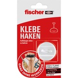 fischer 545950 gancho para almacenamiento Interior Gancho universal Blanco 1 pieza(s) blanco, Interior, Gancho universal, Blanco, Tira adhesiva, 10 kg, Alrededor