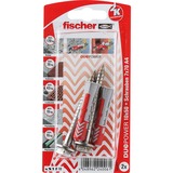 fischer DUOPOWER 10X50 S A4 K DE, Pasador gris claro/Rojo