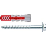 fischer DUOPOWER 6 x 50 S PH LD 50 pieza(s) 5 cm, Pasador gris claro/Rojo, Hormigón aireado autoclavado, Ladrillo, Concreto, Gypsum fibre board, Albañilería, Cartón yeso, Nylon, Gris, 6 mm, 5 cm, 6 mm