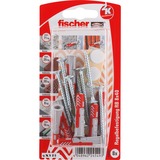 fischer DUOPOWER 8x40 RB K, Pasador gris claro/Rojo