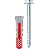 fischer Dübel DUOPOWER 10x50 S LD, Pasador gris claro/Rojo