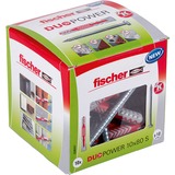 fischer Dübel DUOPOWER 10x80 S LD, Pasador gris claro/Rojo