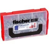 fischer FIXtainer 210 pieza(s) Kit de tornillos, Pasador gris claro, Kit de tornillos, Uso general, Negro, Gris, Rojo, Plata, Transparente, 210 pieza(s)