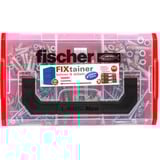 fischer FIXtainer 306 150 pieza(s) Juego de enchufes de pared y tornillos, Pasador gris claro/Rojo, Juego de enchufes de pared y tornillos, Concreto, Gris, 150 pieza(s), Caja