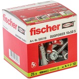 fischer Pasador gris claro/Rojo