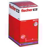 fischer Taco basculante DUOTEC 10, Pasador gris claro/Rojo