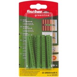 fischer Taco de expansión SX GREEN 8x65 K, Pasador verde