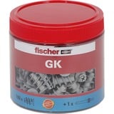 fischer Taco para placas de yeso GK, caja, Pasador gris claro