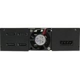 Chieftec CMR-425 panel bahía disco duro Panel de instalación Negro, Bastidor de instalación negro, Panel de instalación, Negro, Metal, 9.5 mm, 1 Ventilador(es), 4 cm