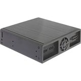 DeLOCK 47230 Caja para disco ODD 13,3 cm (5.25") SATA III Negro, Bastidor de instalación negro, 13,3 cm (5.25"), SATA III, Negro, Aluminio, 146,2 mm, 149,7 mm