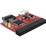 DeLOCK Converter IDE >SATA / SATA>IDE tarjeta y adaptador de interfaz rojo, IDE, Negro, Alámbrico, A granel