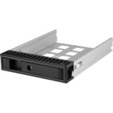 ICY BOX IB-129SSK-B 13,3 cm (5.25") Panel embellecedor frontal Negro, Chasis intercambiable negro, 13,3 cm (5.25"), Panel embellecedor frontal, 2.5/3.5", SATA, SATA II, SATA III, Serial Attached SCSI (SAS), Negro, Aluminio