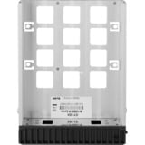 ICY BOX IB-129SSK-B 13,3 cm (5.25") Panel embellecedor frontal Negro, Chasis intercambiable negro, 13,3 cm (5.25"), Panel embellecedor frontal, 2.5/3.5", SATA, SATA II, SATA III, Serial Attached SCSI (SAS), Negro, Aluminio