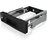 ICY BOX IB-167SSK Caja de disco duro (HDD) Negro 3.5", Chasis intercambiable negro, Caja de disco duro (HDD), 3.5", SAS, SATA, Serial ATA II, Serial ATA III, Hot-swap, Negro