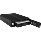 ICY BOX IB-170SK-B 13,3 cm (5.25") Bandeja para disco duro Negro, Chasis intercambiable negro, 13,3 cm (5.25"), Bandeja para disco duro, 3.5", SATA, Serial ATA II, Serial ATA III, 3.5", Negro