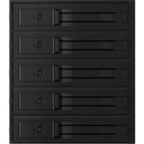 ICY BOX IB-565SSK unidad de disco multiple Negro, Bastidor de instalación negro, SATA, Serial ATA II, Serial ATA III, Serial Attached SCSI (SAS), 3.5", 1,8 kg, Negro