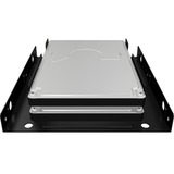 ICY BOX IB-AC643 Funda de disco duro, Bastidor de instalación negro, Funda de disco duro, Aluminio, Negro, 2.5", China, 101 mm