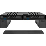 Icy Dock MB322SP-B panel bahía disco duro Negro, Bastidor de instalación negro, Negro, Metal, Plástico, 7,9.5 mm, 6 Gbit/s, Unidad de disco duro, SSD, 41,3 mm