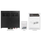 Icy Dock MB324SP-B unidad de disco multiple Escritorio Negro, Chasis intercambiable negro, SATA, Serial ATA II, Serial ATA III, Serial Attached SCSI (SAS), 440 g, Escritorio, Negro