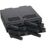 Icy Dock MB326SP-B unidad de disco multiple Bastidor (1U) Negro, Chasis intercambiable negro, Unidad de disco duro, SSD, Serial ATA III, 2.5", 6 Gbit/s, Bastidor (1U), Negro